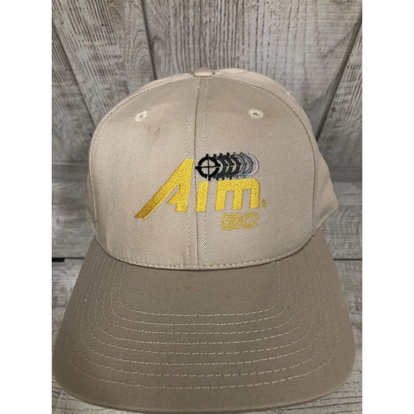 Aim EC Beige GOLF, BASEBALL, OUTDOORS HAT Adjustable BACK GUC STROHM USA - Picture 1 of 6